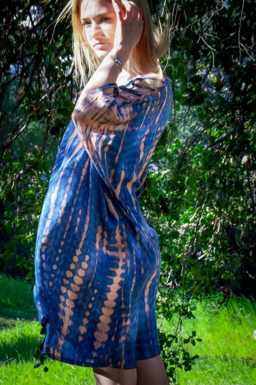 ADIM TUNIC - SEASCAPE / BAMBOO STRIPE - BHAVANI COLLECTIVE