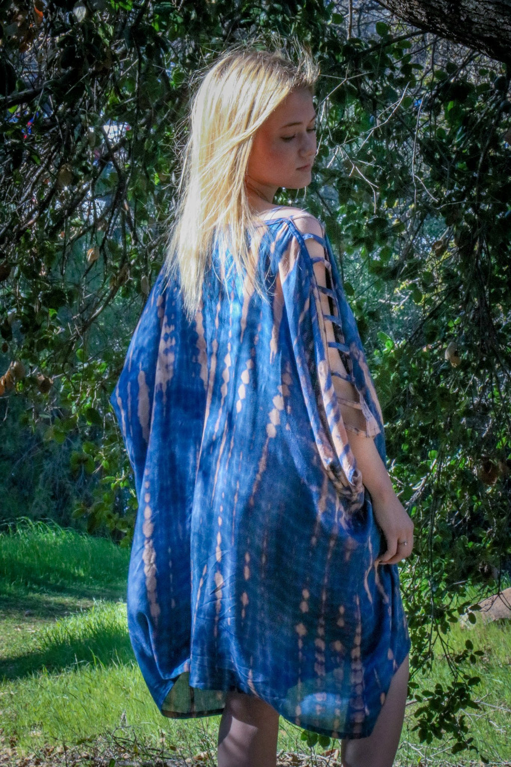 ADIM TUNIC - SEASCAPE / BAMBOO STRIPE - BHAVANI COLLECTIVE