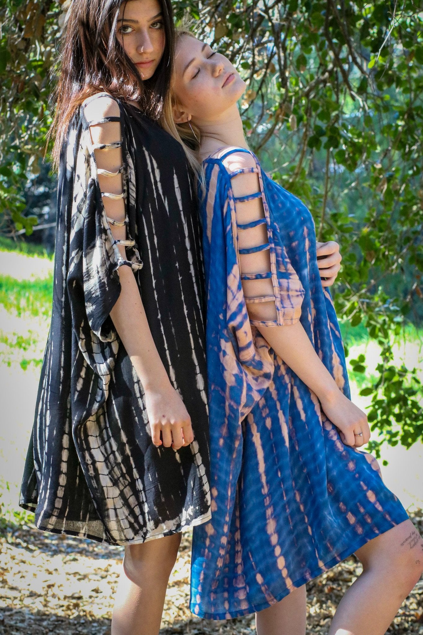 ADIM TUNIC - SEASCAPE / BAMBOO STRIPE - BHAVANI COLLECTIVE