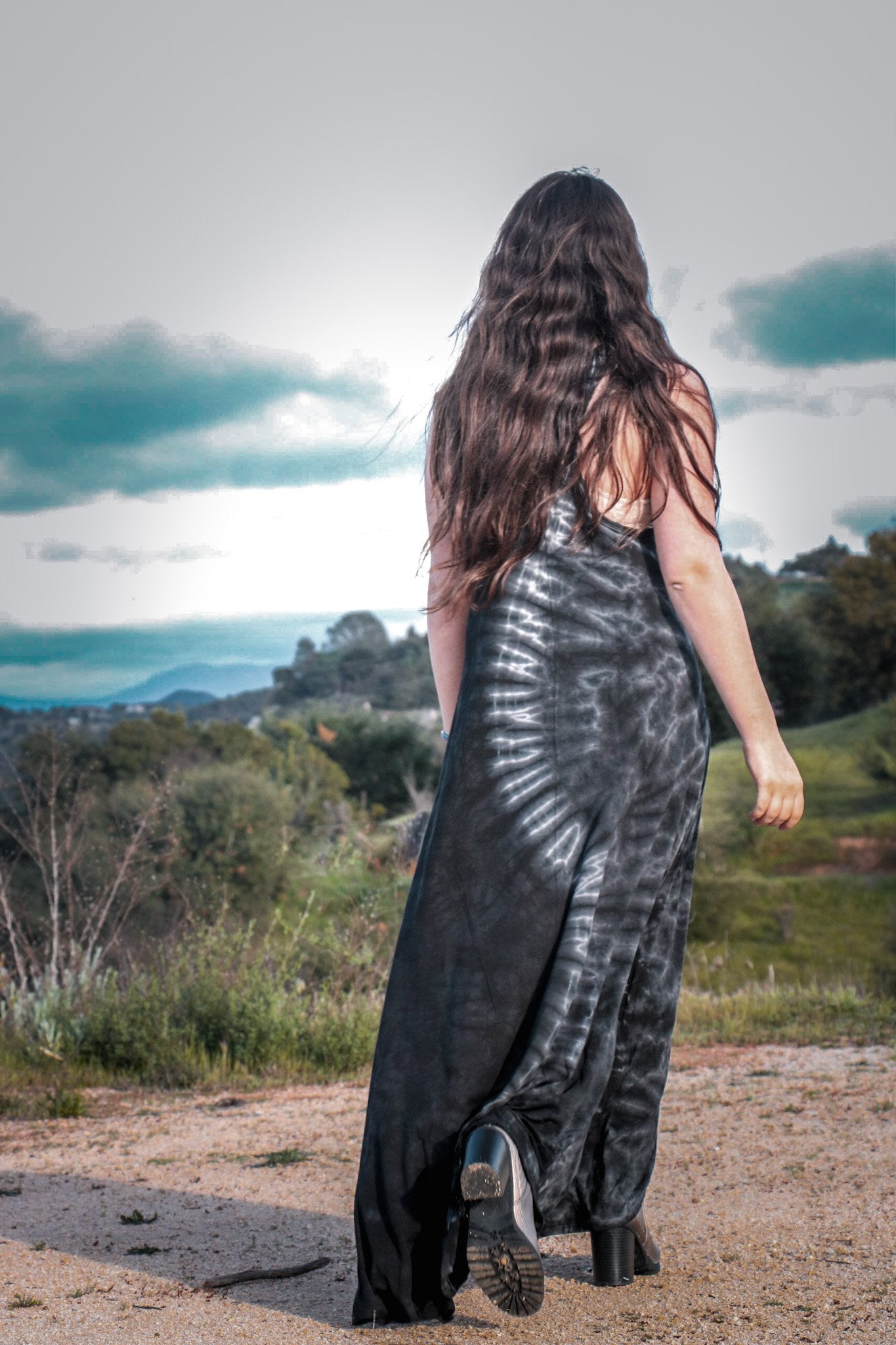 EOS MAXI DRESS - RAVEN / FLOW - BHAVANI COLLECTIVE