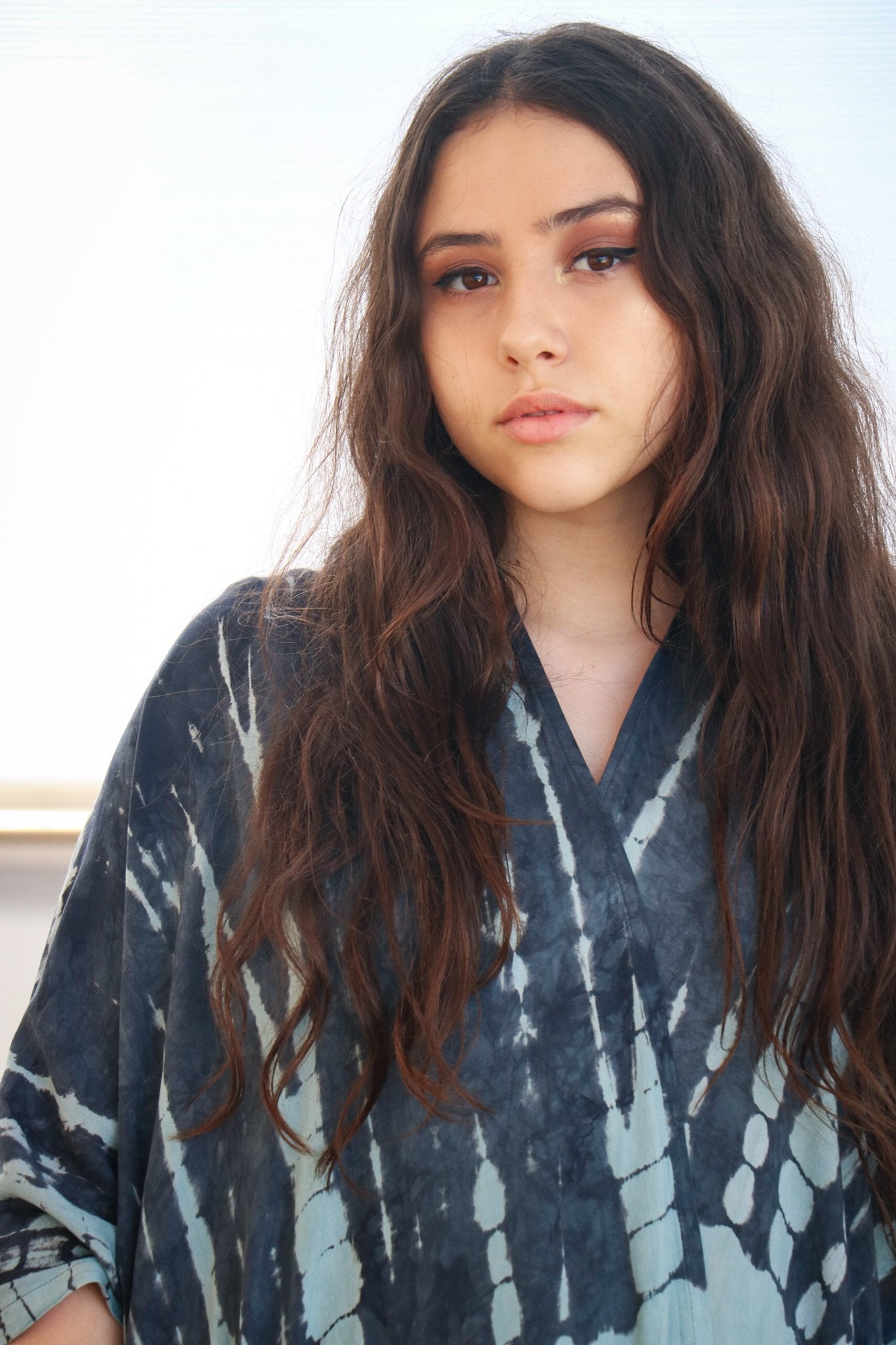 GODDESS KIMONO - AGAVE / GHOST STRIPE - BHAVANI COLLECTIVE