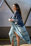 GODDESS KIMONO - AGAVE / GHOST STRIPE - BHAVANI COLLECTIVE