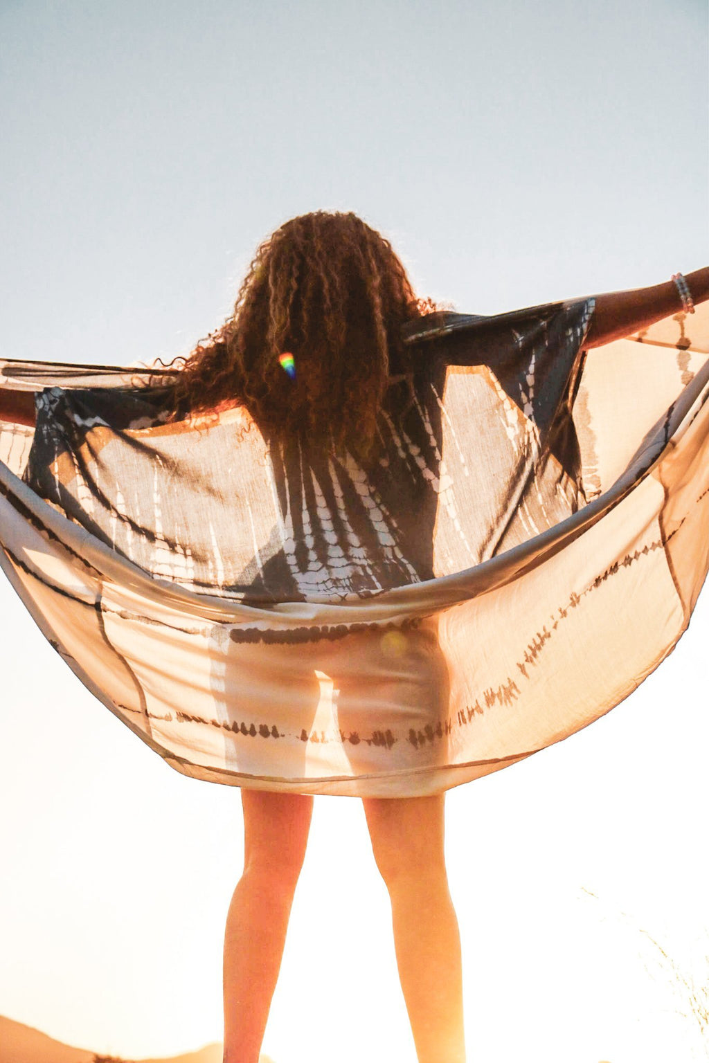 GODDESS KIMONO - CLOUD / GHOST STRIPE - BHAVANI COLLECTIVE