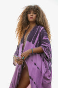 GODDESS KIMONO - MAUVEGLOW / GHOST STRIPE - BHAVANI COLLECTIVE