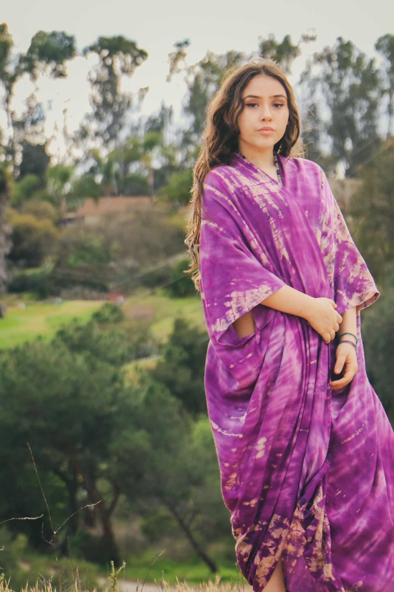 GODDESS KIMONO - PURPLE HAZE / GALAXY - BHAVANI COLLECTIVE