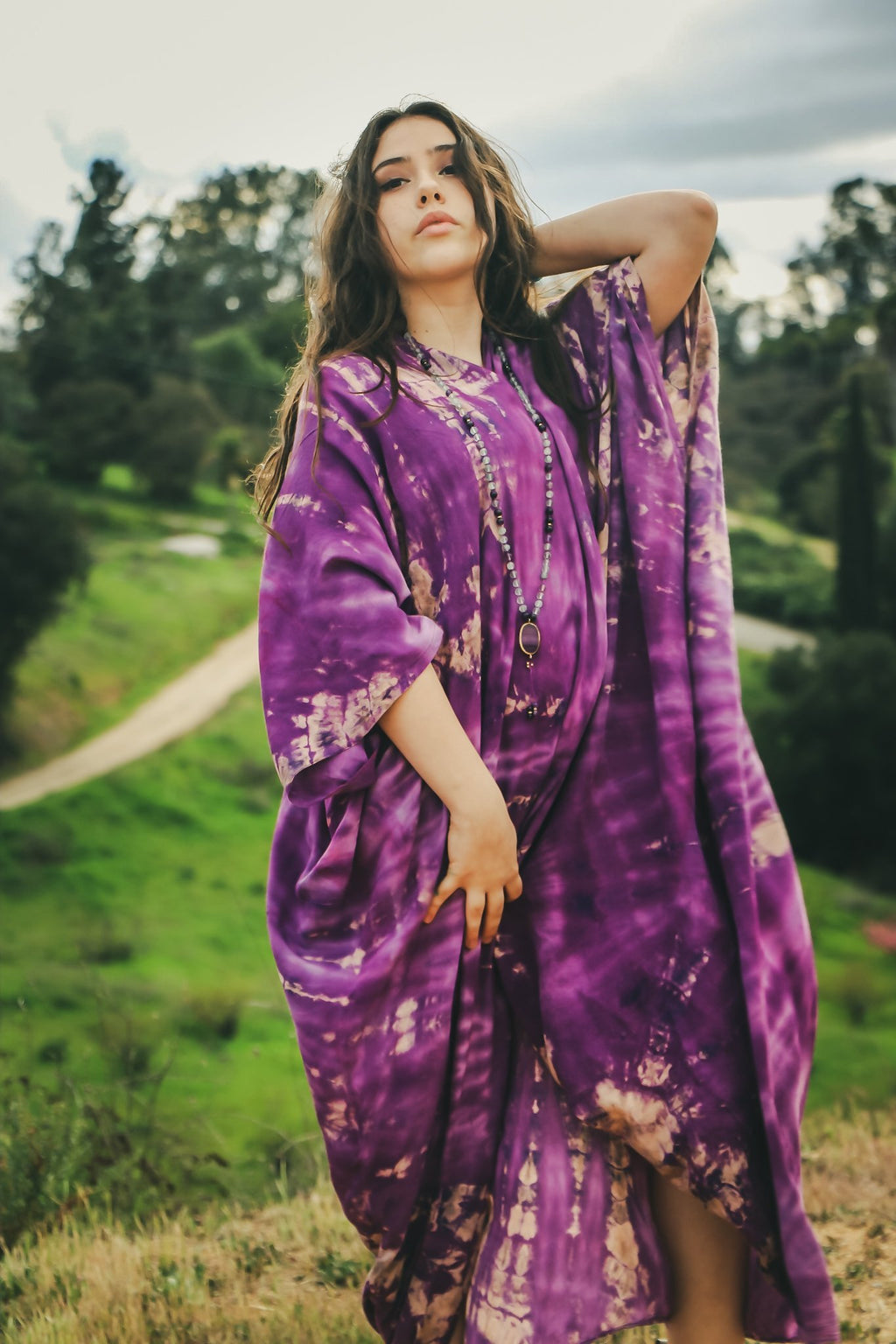 GODDESS KIMONO - PURPLE HAZE / GALAXY - BHAVANI COLLECTIVE