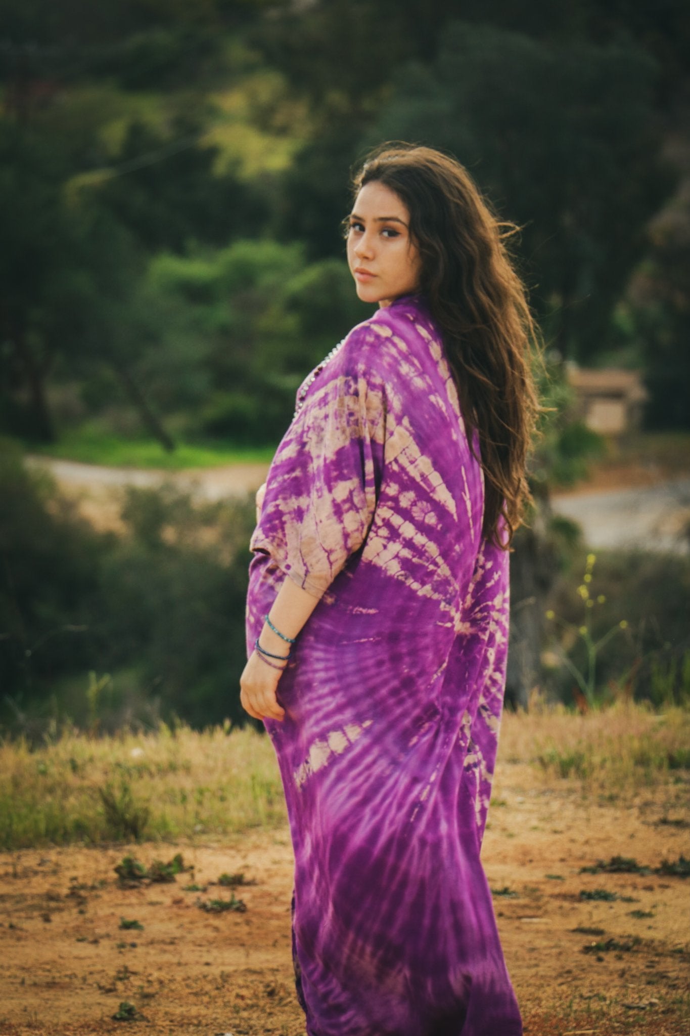 GODDESS KIMONO - PURPLE HAZE / GALAXY - BHAVANI COLLECTIVE