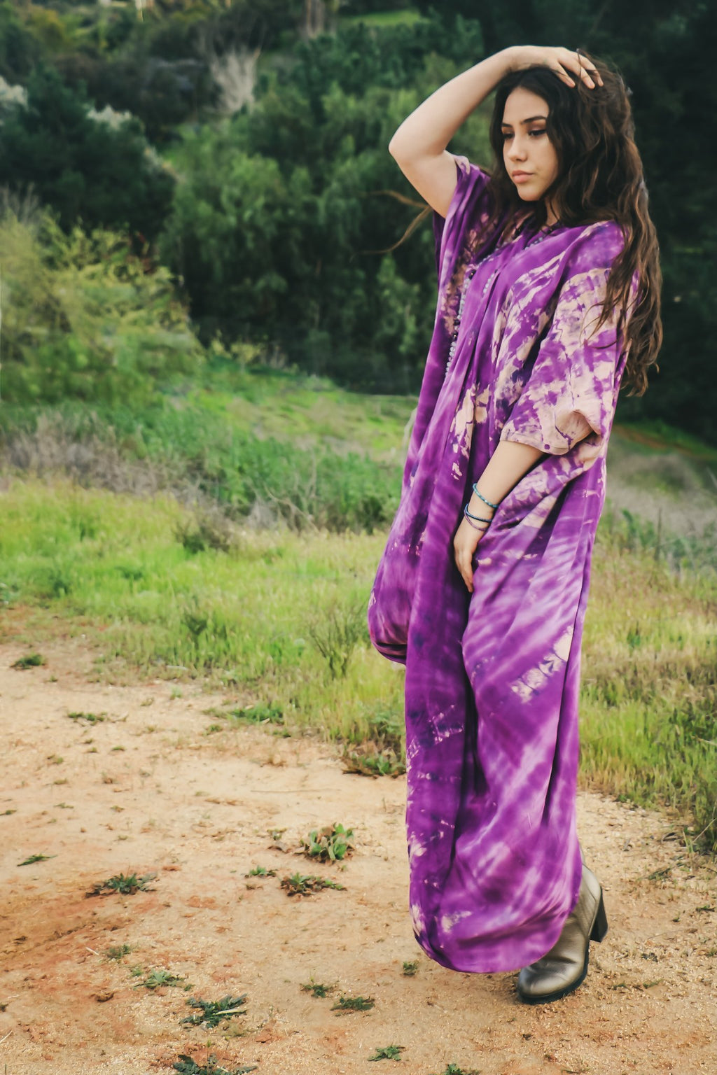 GODDESS KIMONO - PURPLE HAZE / GALAXY - BHAVANI COLLECTIVE