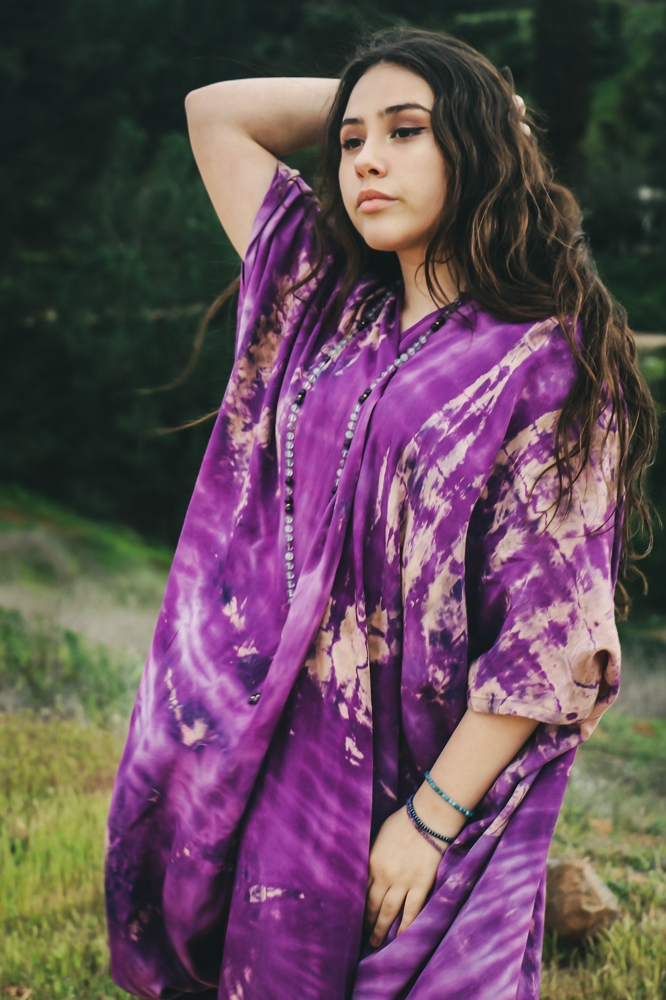 GODDESS KIMONO - PURPLE HAZE / GALAXY - BHAVANI COLLECTIVE