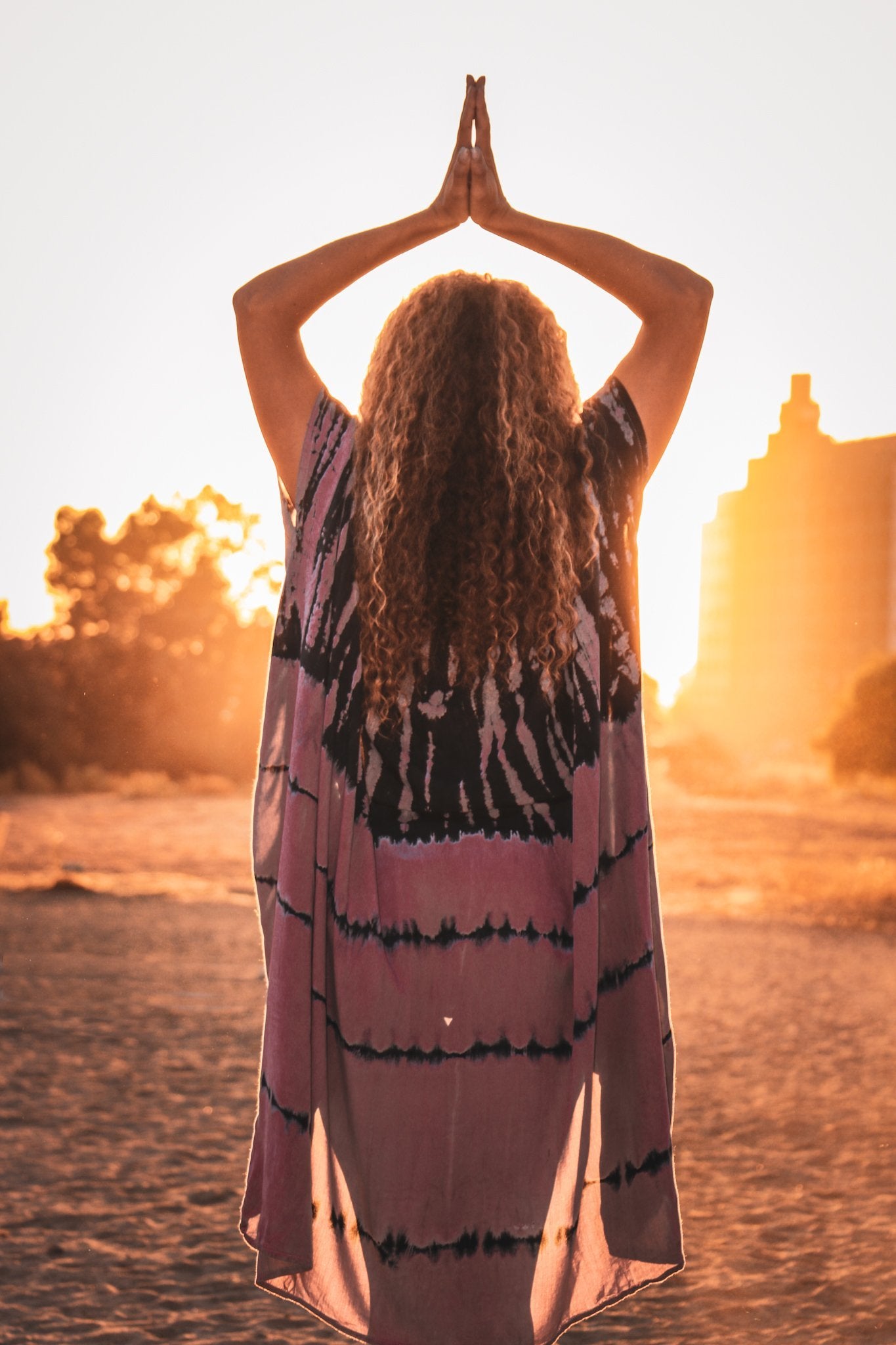 GODDESS KIMONO - SPICE / GHOST STRIPE - BHAVANI COLLECTIVE