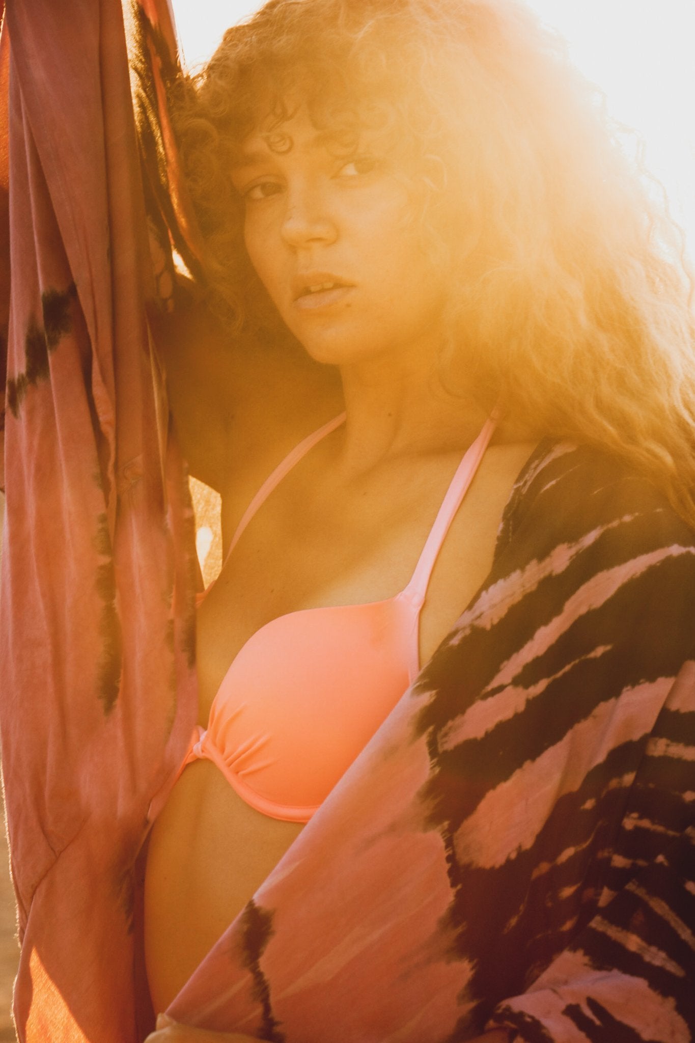 GODDESS KIMONO - SPICE / GHOST STRIPE - BHAVANI COLLECTIVE