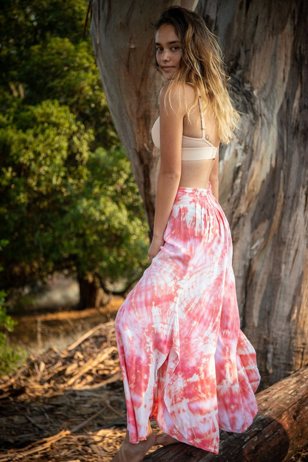 LOTUS PANT - CORAL / GALAXY - BHAVANI COLLECTIVE