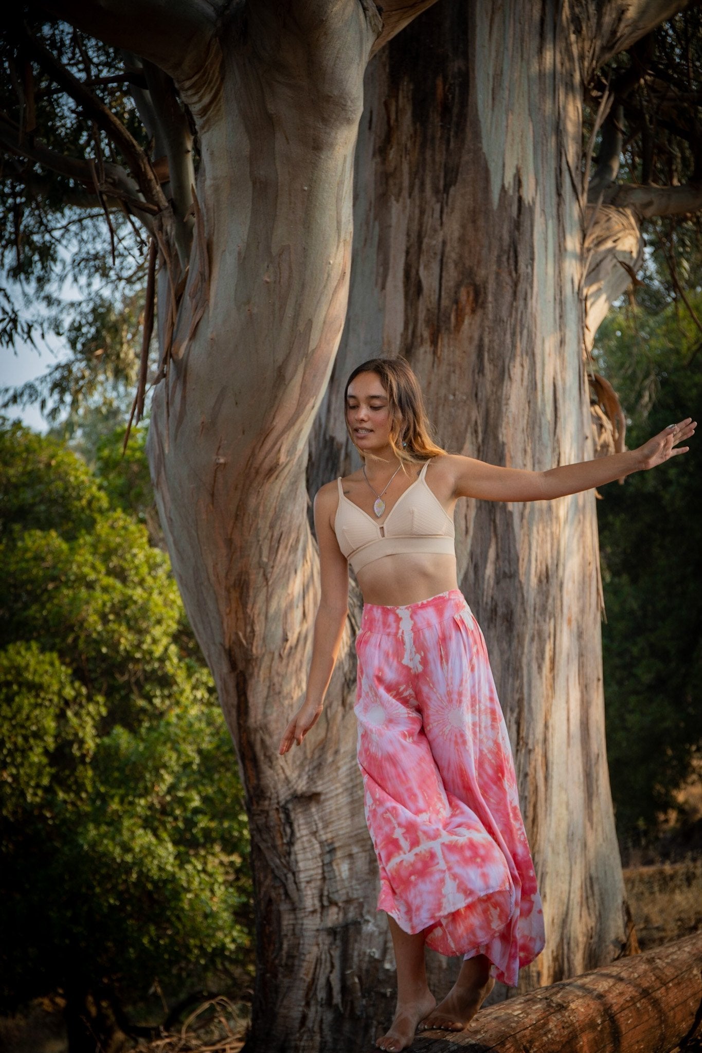 LOTUS PANT - CORAL / GALAXY - BHAVANI COLLECTIVE