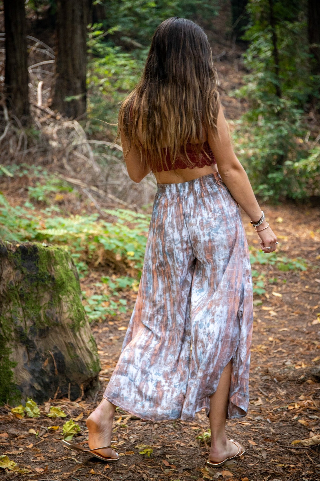 LOTUS PANT - EUCALYPTUS / BAMBOO STRIPE - BHAVANI COLLECTIVE