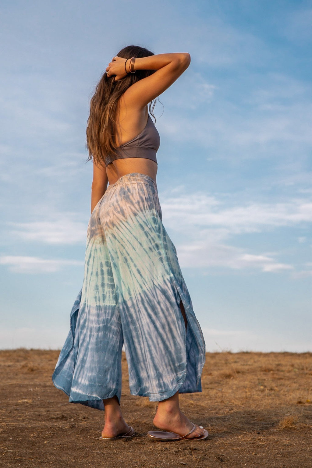 LOTUS PANT - SHOREBREAK OMBRE / BAMBOO STRIPE - BHAVANI COLLECTIVE