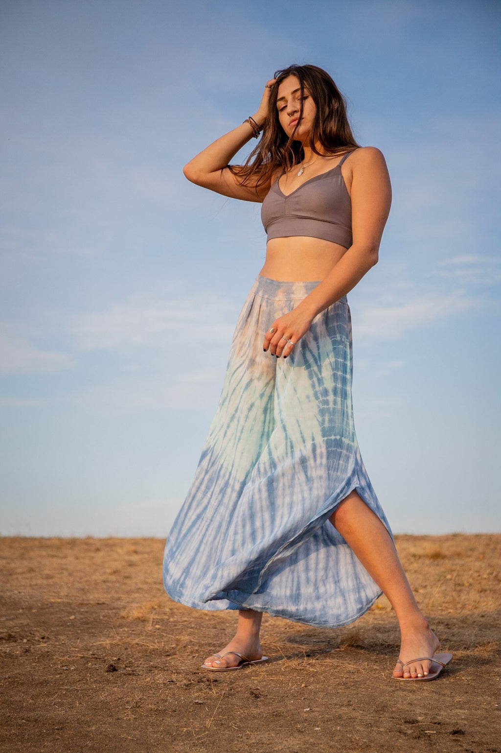LOTUS PANT - SHOREBREAK OMBRE / BAMBOO STRIPE - BHAVANI COLLECTIVE