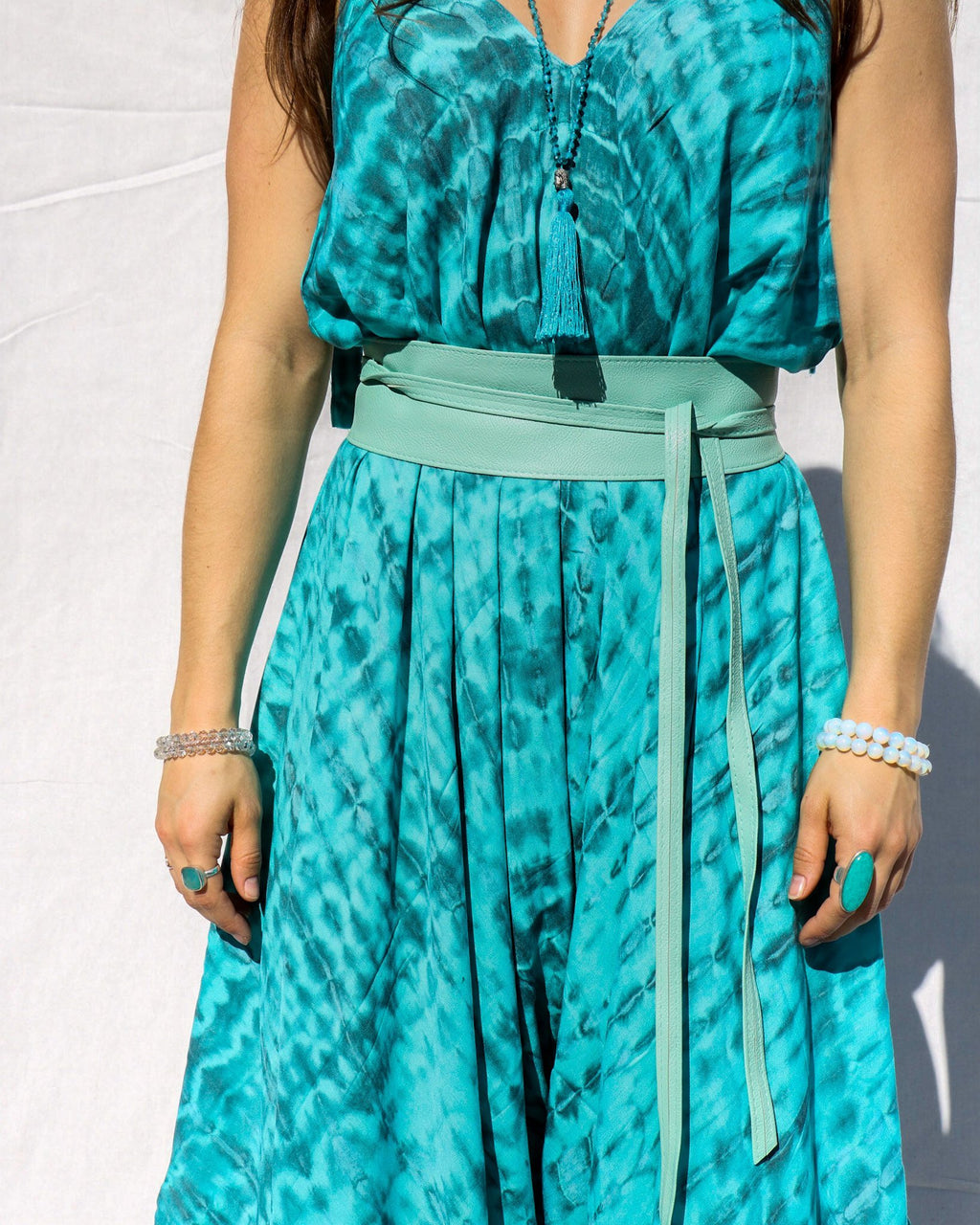 MUSE WRAP BELT / AQUA - BHAVANI COLLECTIVE