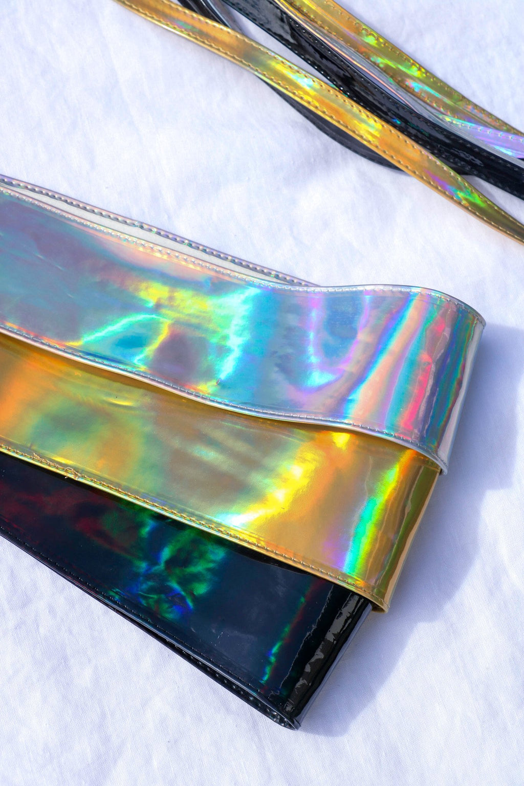 MUSE WRAP BELT / HOLOGRAPHIC BLACK - BHAVANI COLLECTIVE