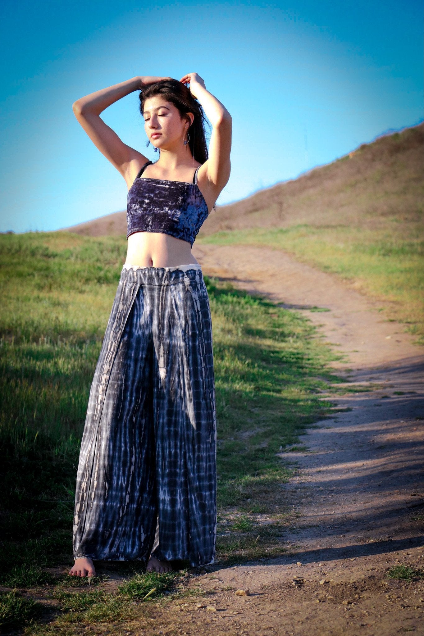 SEASIDE PANT - RAVEN / BAMBOO STRIPE - BHAVANI COLLECTIVE