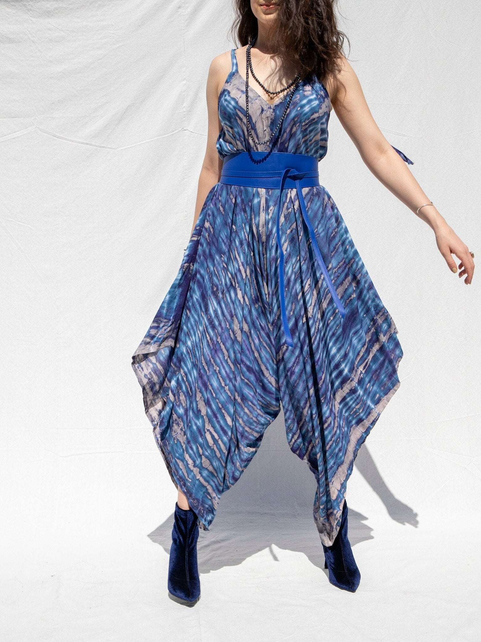 SHANTI JUMPSUIT - BLUE VIOLET - BHAVANI COLLECTIVE