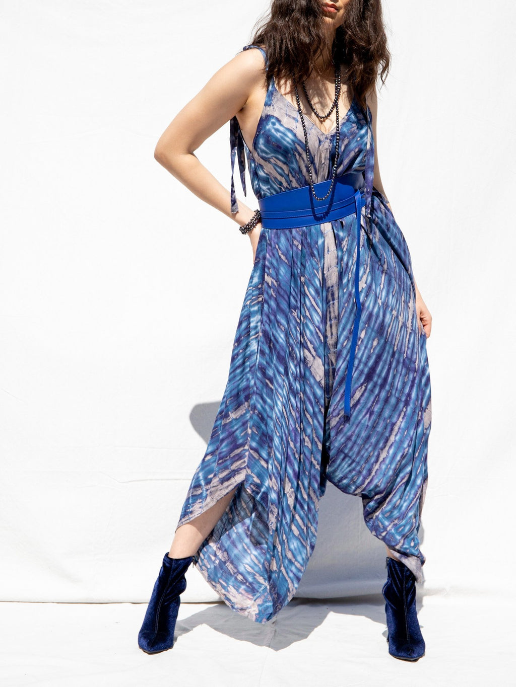 SHANTI JUMPSUIT - BLUE VIOLET - BHAVANI COLLECTIVE