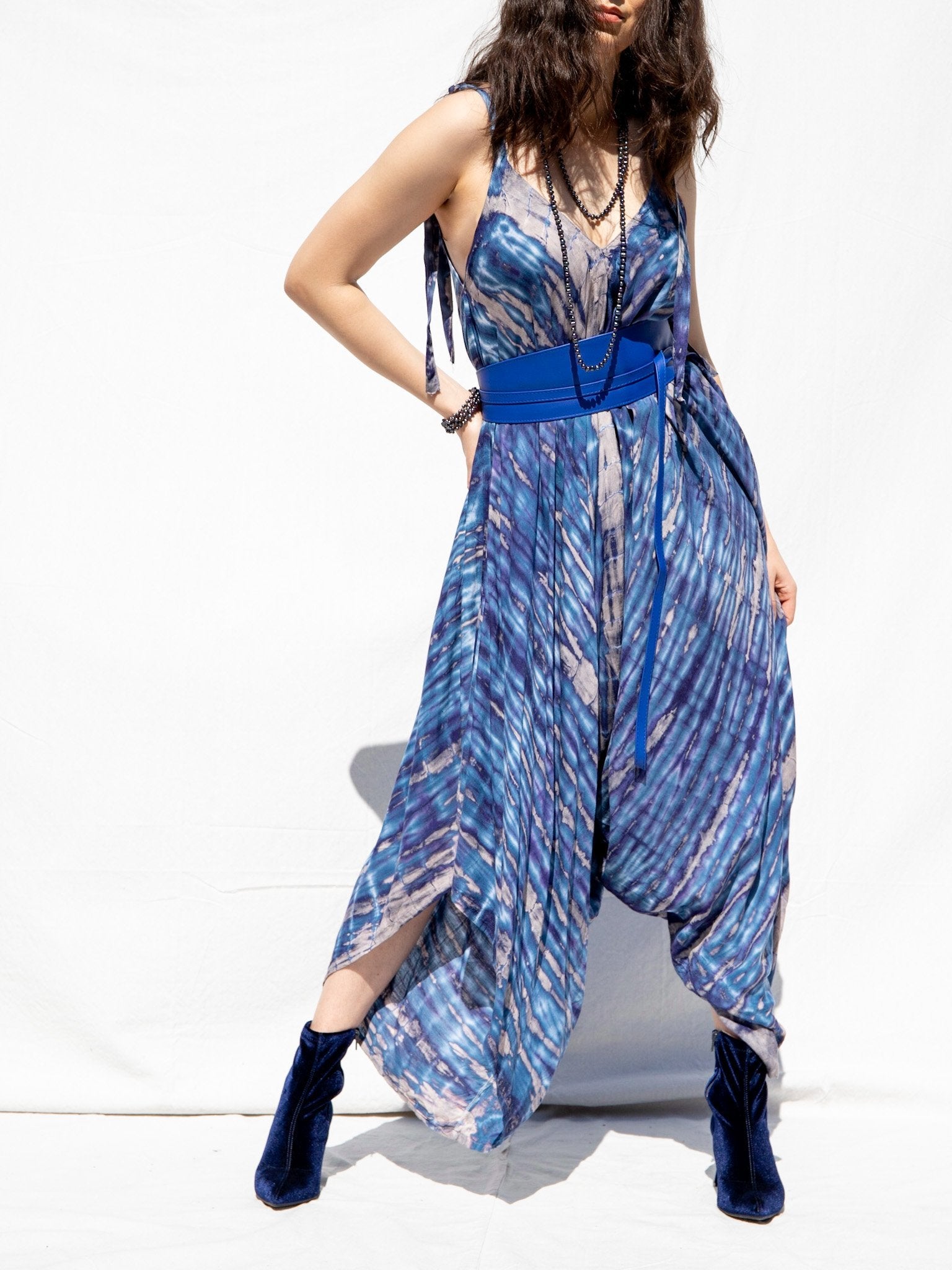 SHANTI JUMPSUIT - BLUE VIOLET - BHAVANI COLLECTIVE