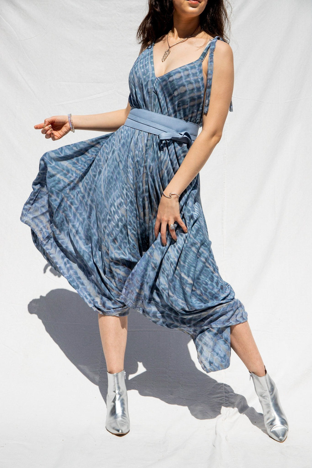 SHANTI JUMPSUIT - ETHERIC BLUE - BHAVANI COLLECTIVE