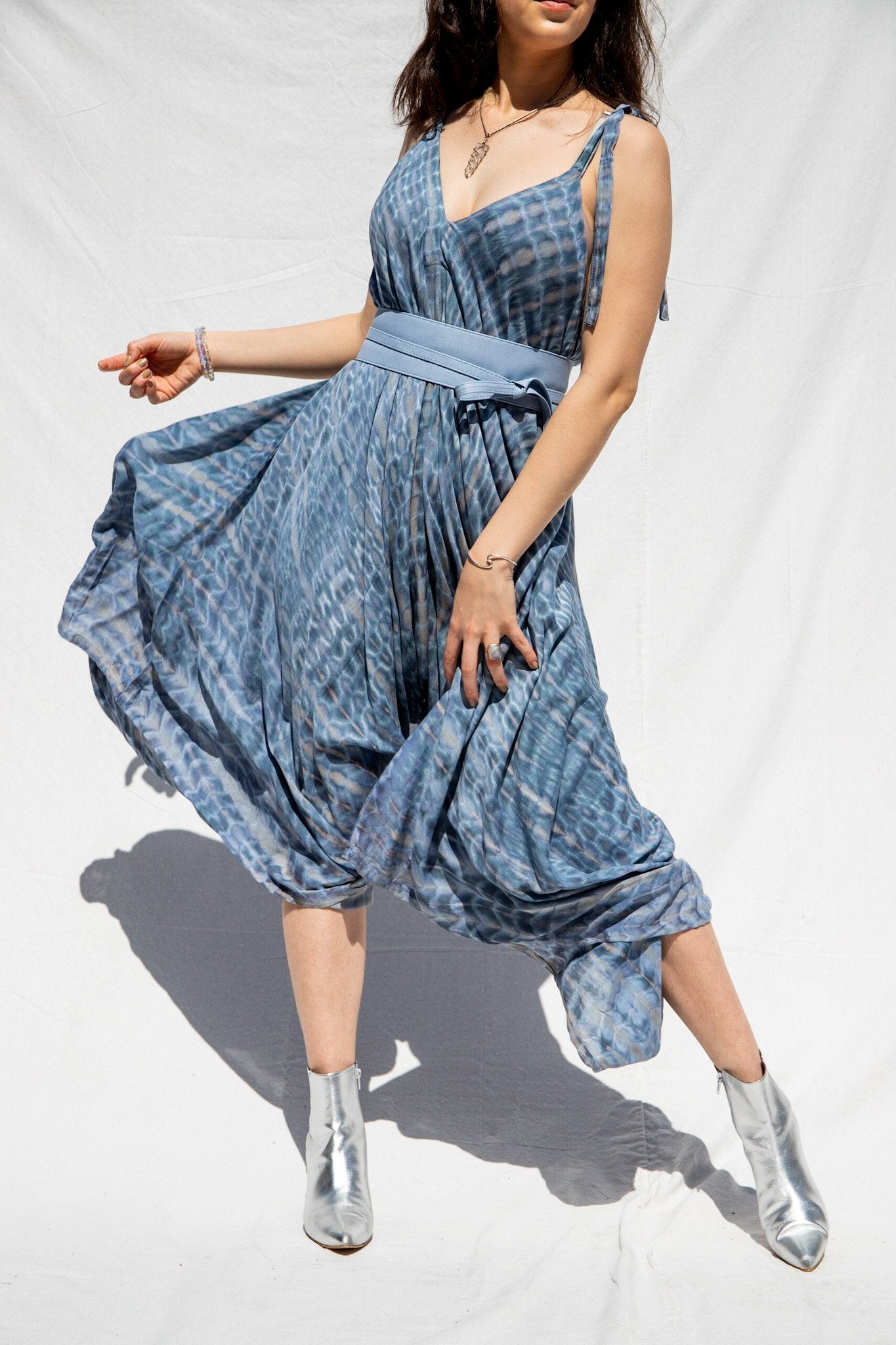 SHANTI JUMPSUIT - ETHERIC BLUE - BHAVANI COLLECTIVE