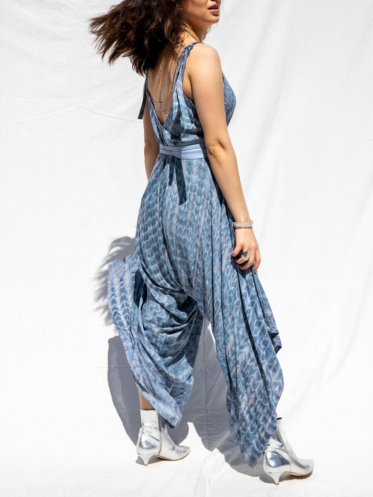 SHANTI JUMPSUIT - ETHERIC BLUE - BHAVANI COLLECTIVE