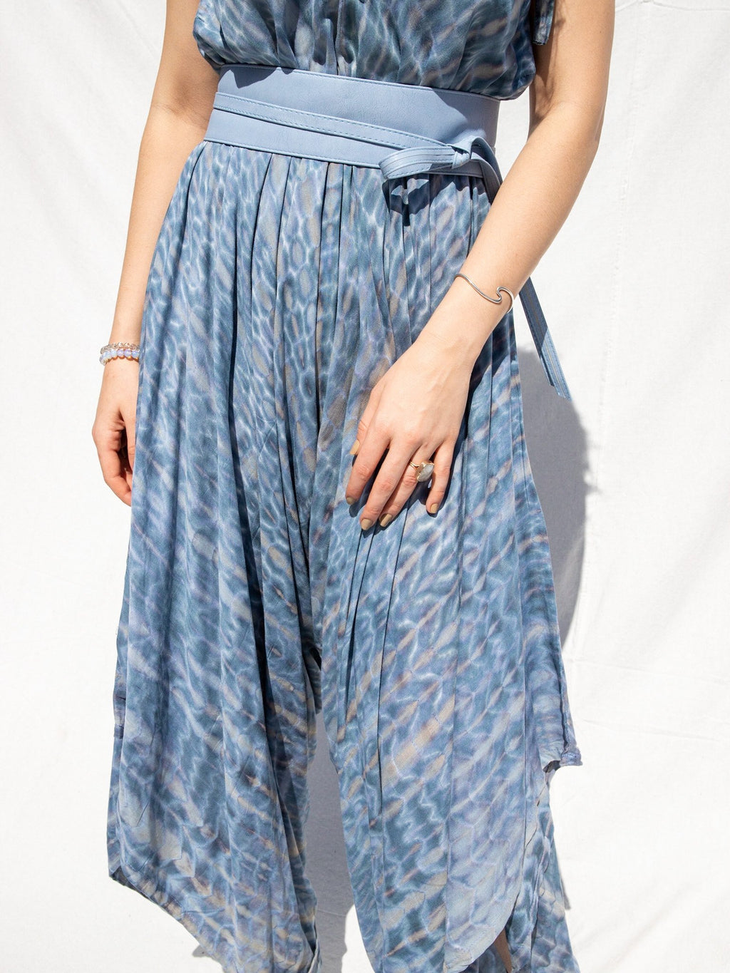 SHANTI JUMPSUIT - ETHERIC BLUE - BHAVANI COLLECTIVE