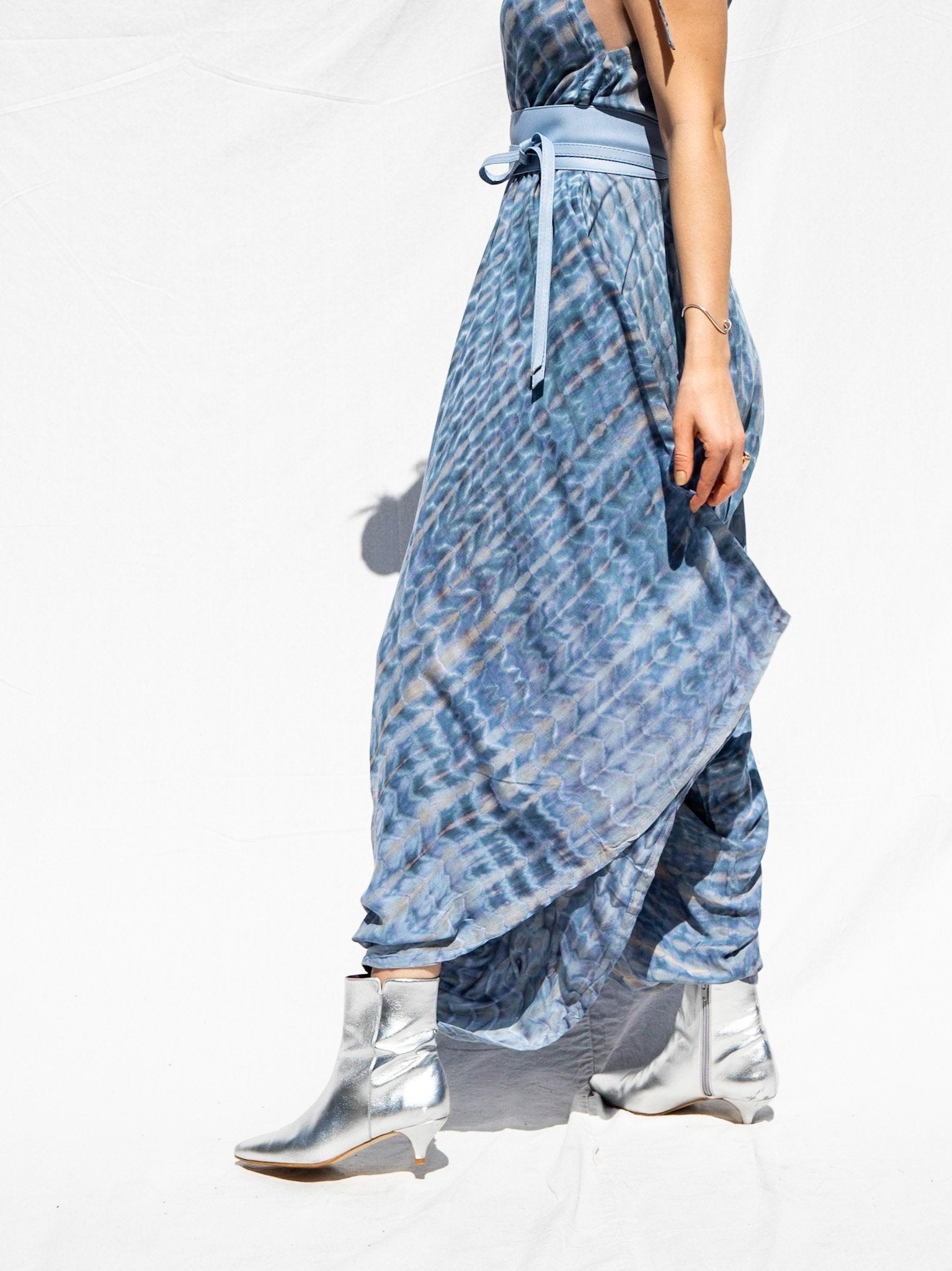 SHANTI JUMPSUIT - ETHERIC BLUE - BHAVANI COLLECTIVE