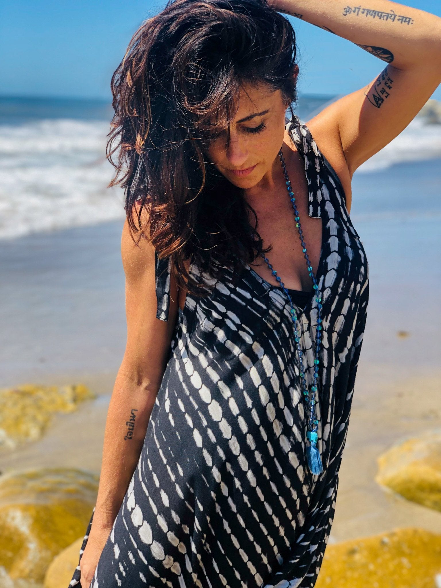 SHANTI JUMPSUIT - OBSIDIAN - BHAVANI COLLECTIVE