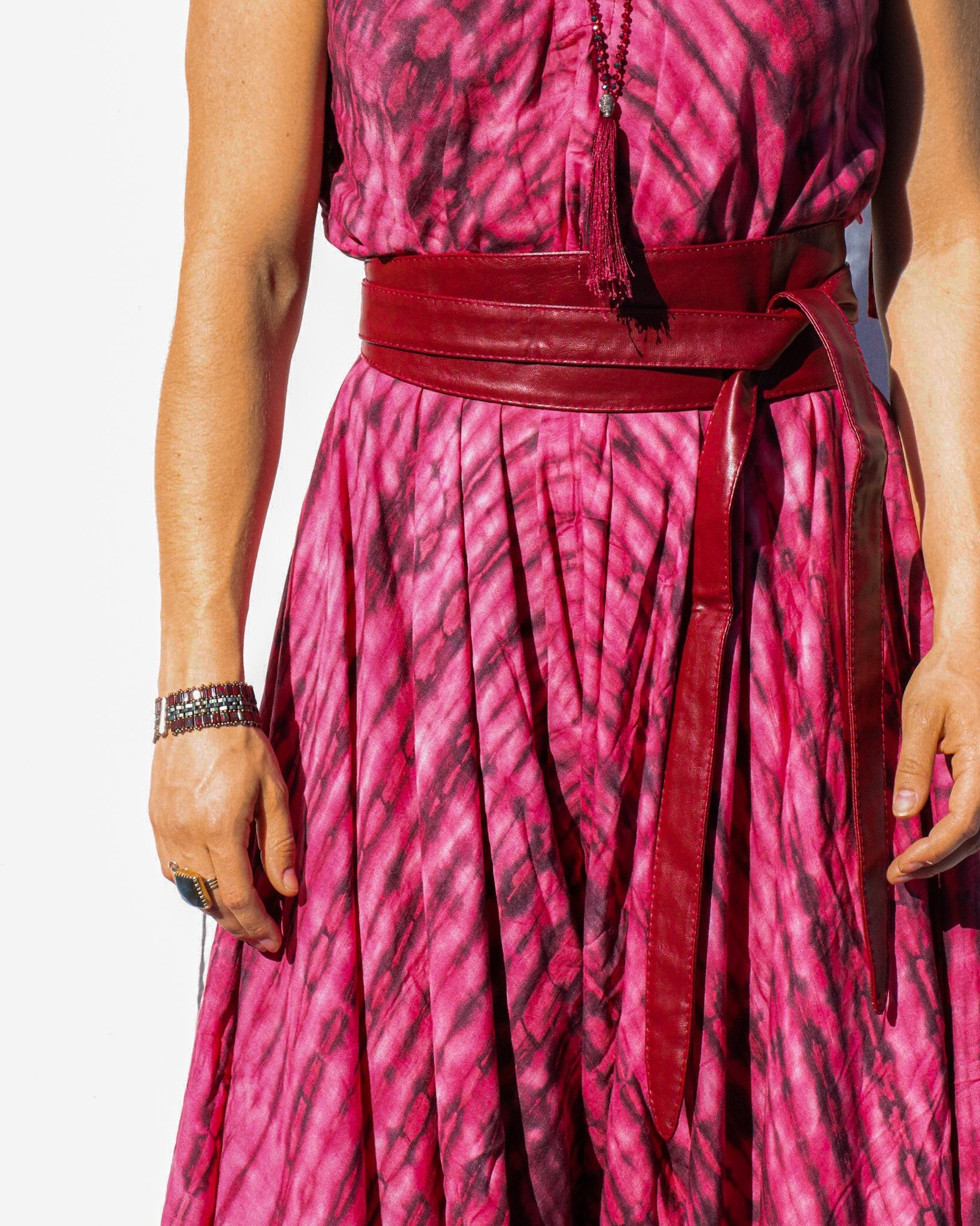 SIREN WRAP BELT / CABERNET - BHAVANI COLLECTIVE
