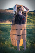 SOMA CAFTAN - APRICOT / GHOST STRIPE - BHAVANI COLLECTIVE