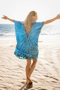 SOMA CAFTAN - ELECTRIA AQUA / GALAXY - BHAVANI COLLECTIVE