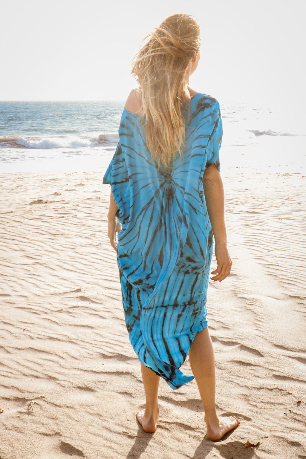 SOMA CAFTAN - ELECTRIA AQUA / GALAXY - BHAVANI COLLECTIVE