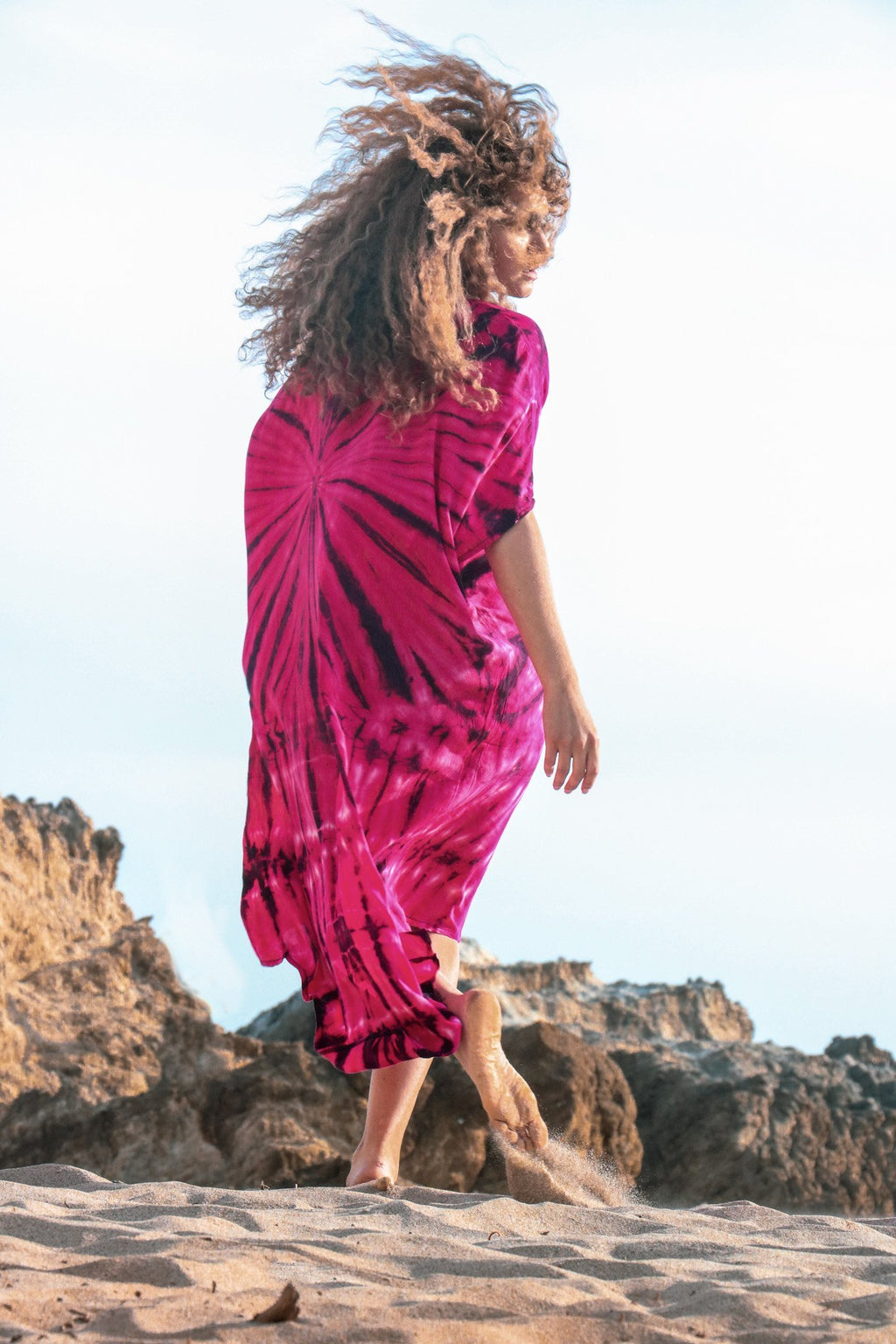 SOMA CAFTAN - ELECTRIA FUCHSIA / GALAXY - BHAVANI COLLECTIVE