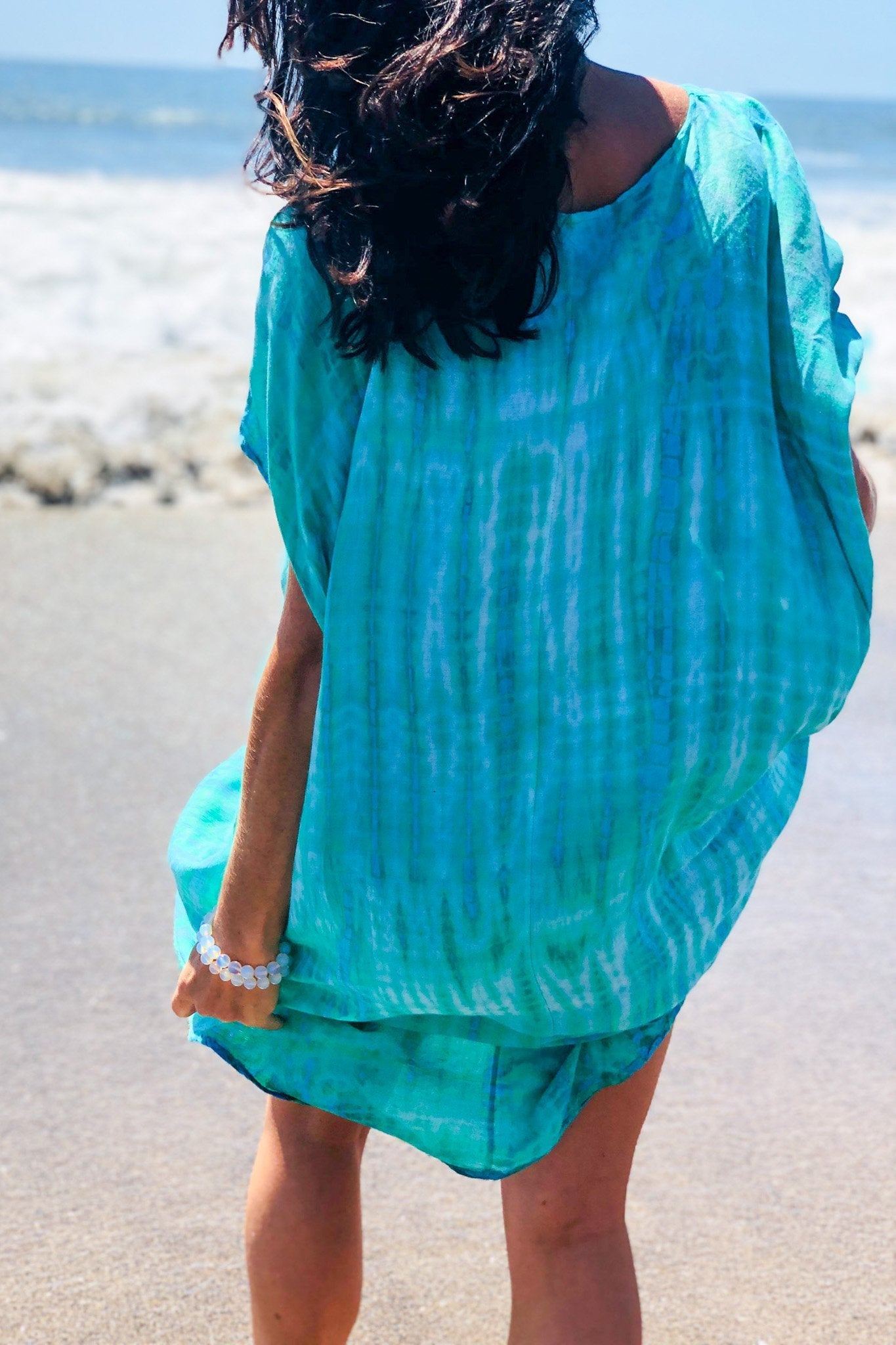 SOMA CAFTAN - ELECTRIC JUNGLE / BAMBOO STRIPE - BHAVANI COLLECTIVE