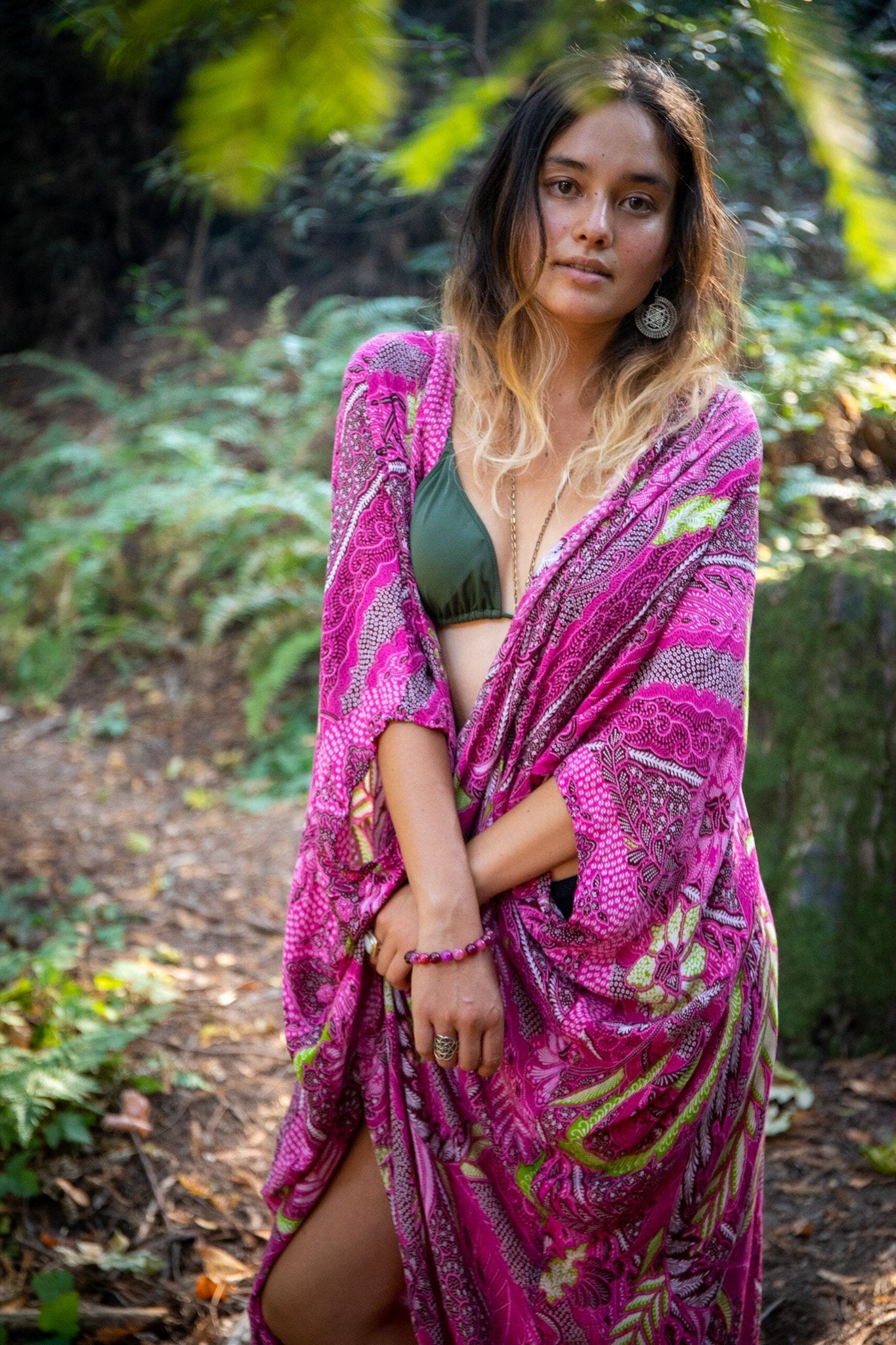 SUNSET KIMONO - BALI FLOW / FUCHSIA - BHAVANI COLLECTIVE