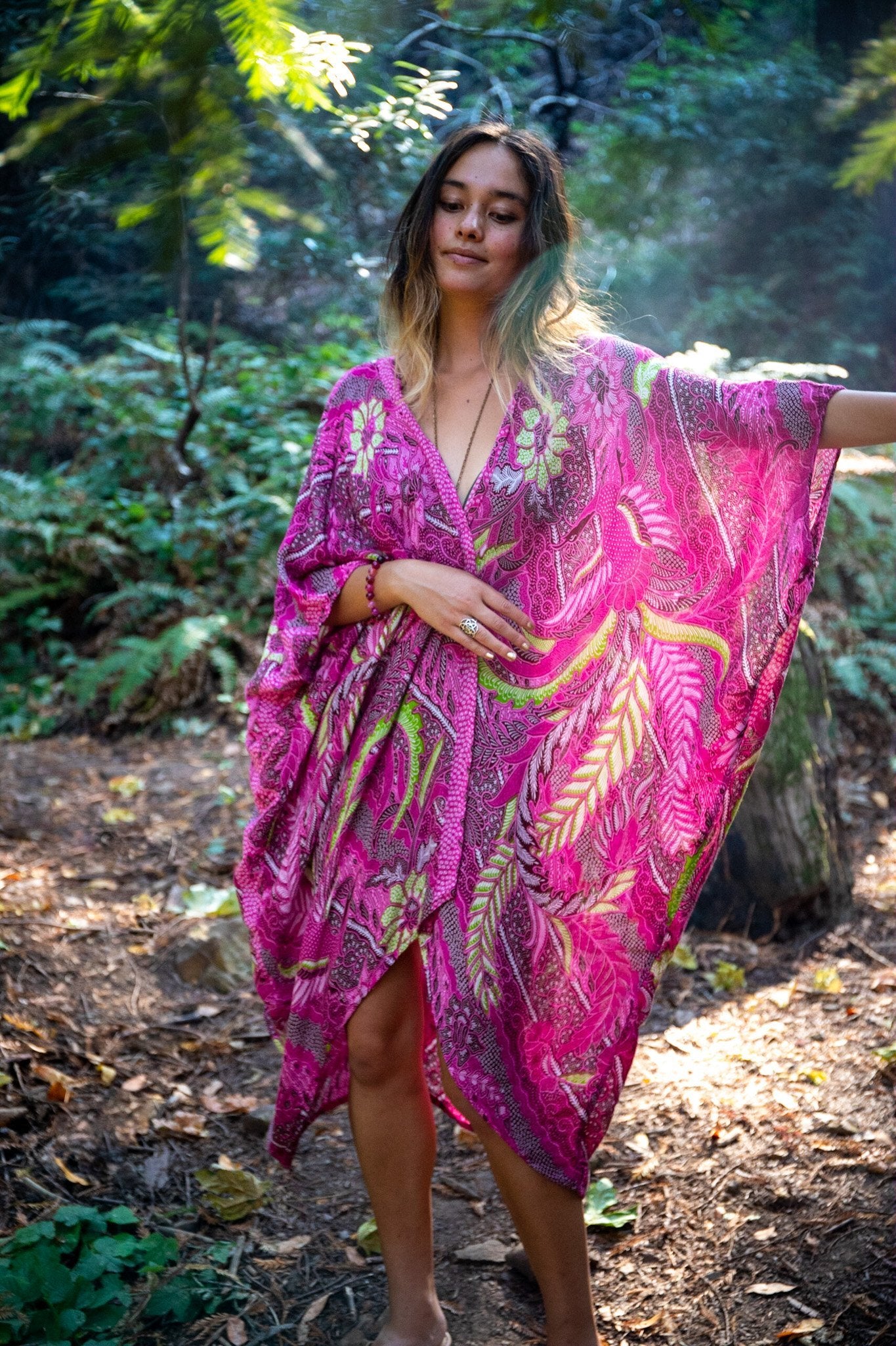 SUNSET KIMONO - BALI FLOW / FUCHSIA - BHAVANI COLLECTIVE