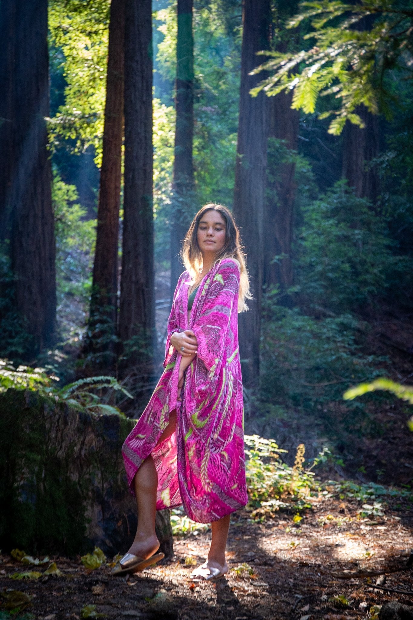SUNSET KIMONO - BALI FLOW / FUCHSIA - BHAVANI COLLECTIVE