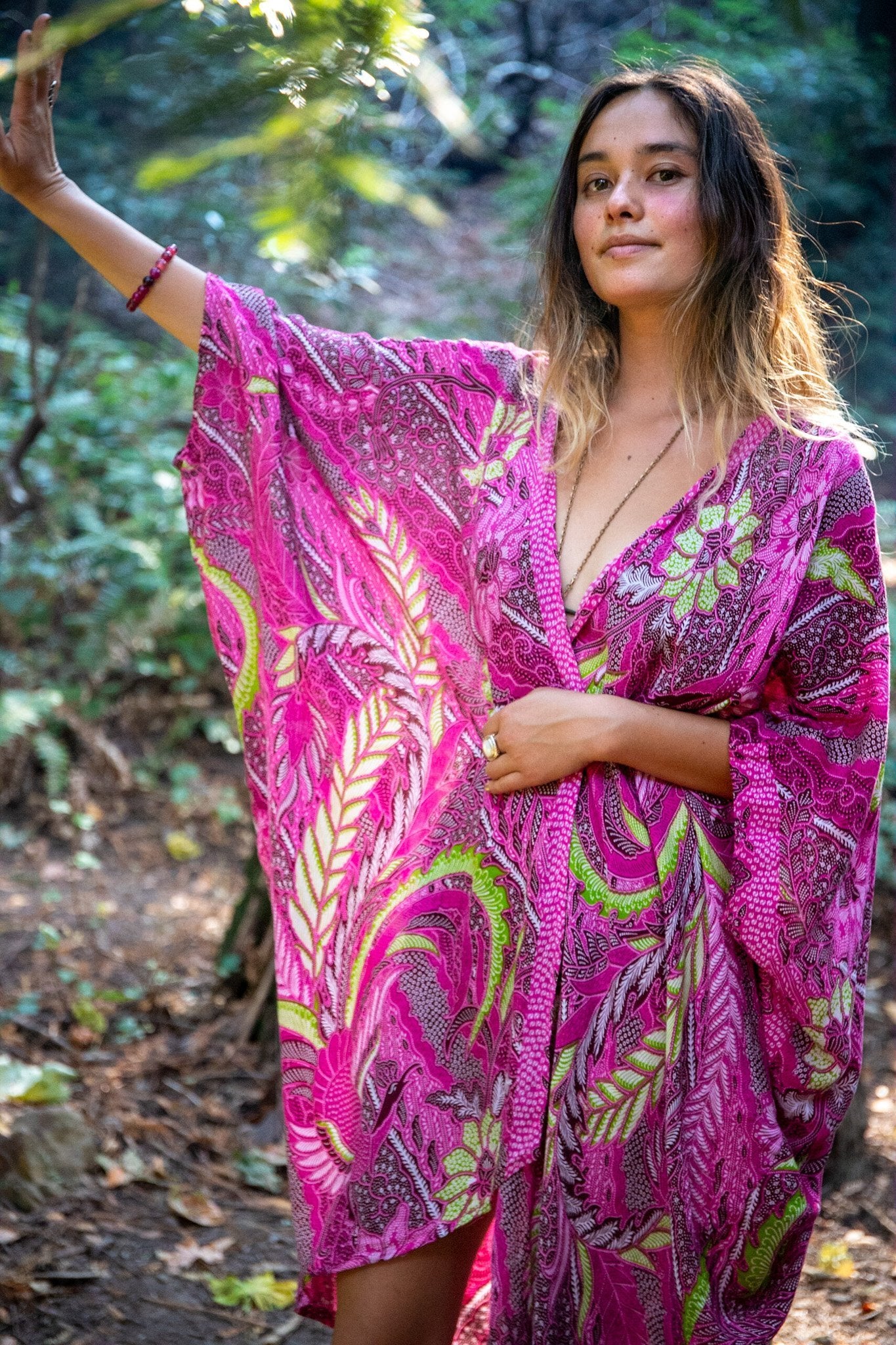 SUNSET KIMONO - BALI FLOW / FUCHSIA - BHAVANI COLLECTIVE