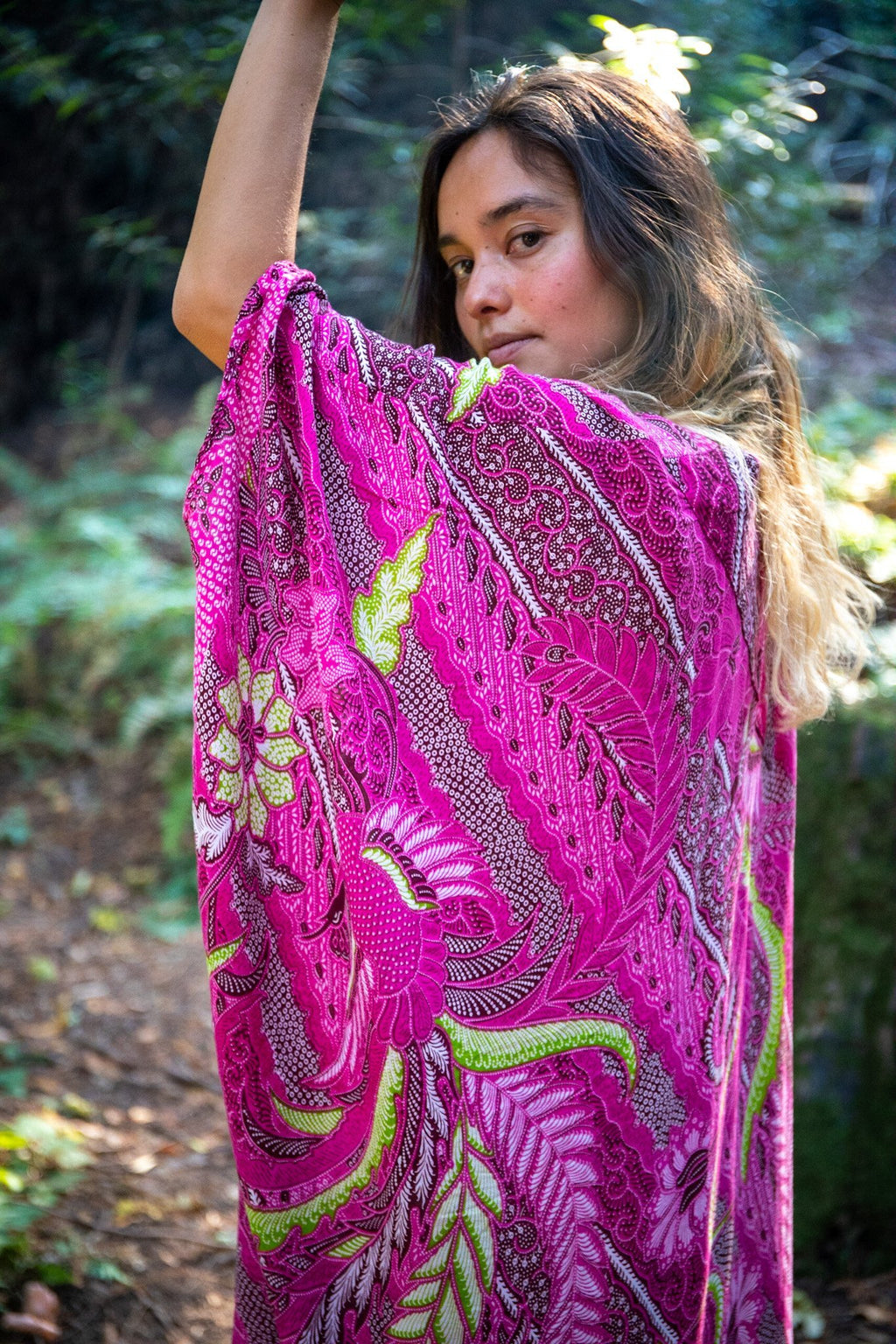SUNSET KIMONO - BALI FLOW / FUCHSIA - BHAVANI COLLECTIVE
