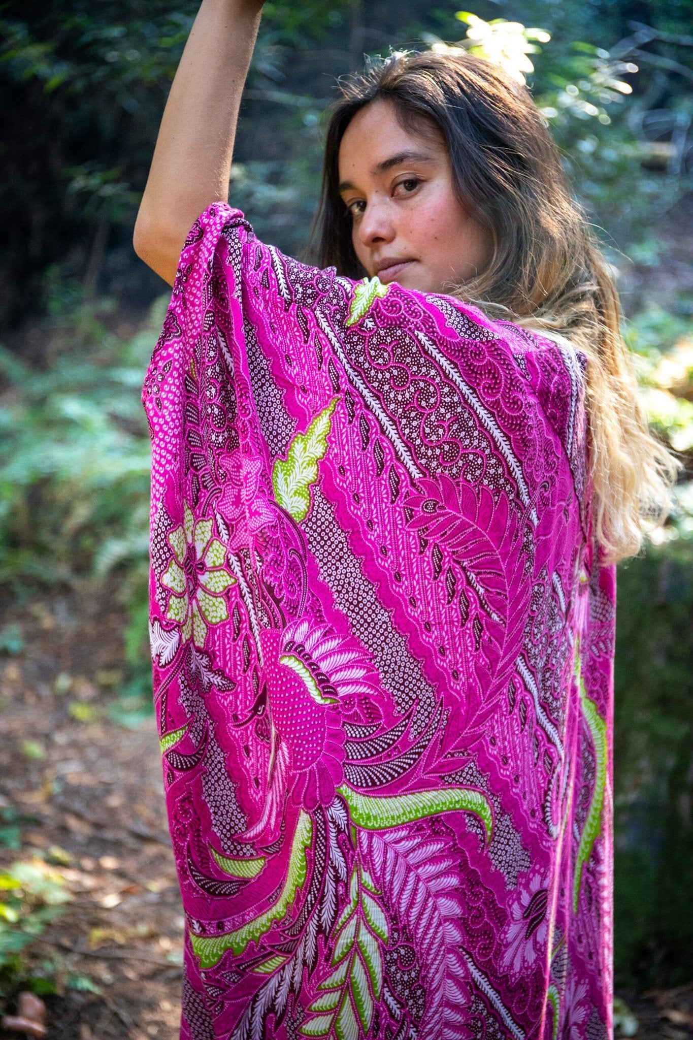 SUNSET KIMONO - BALI FLOW / FUCHSIA - BHAVANI COLLECTIVE