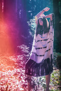TULUM CAFTAN - CLOUD / GHOST STRIPE - BHAVANI COLLECTIVE