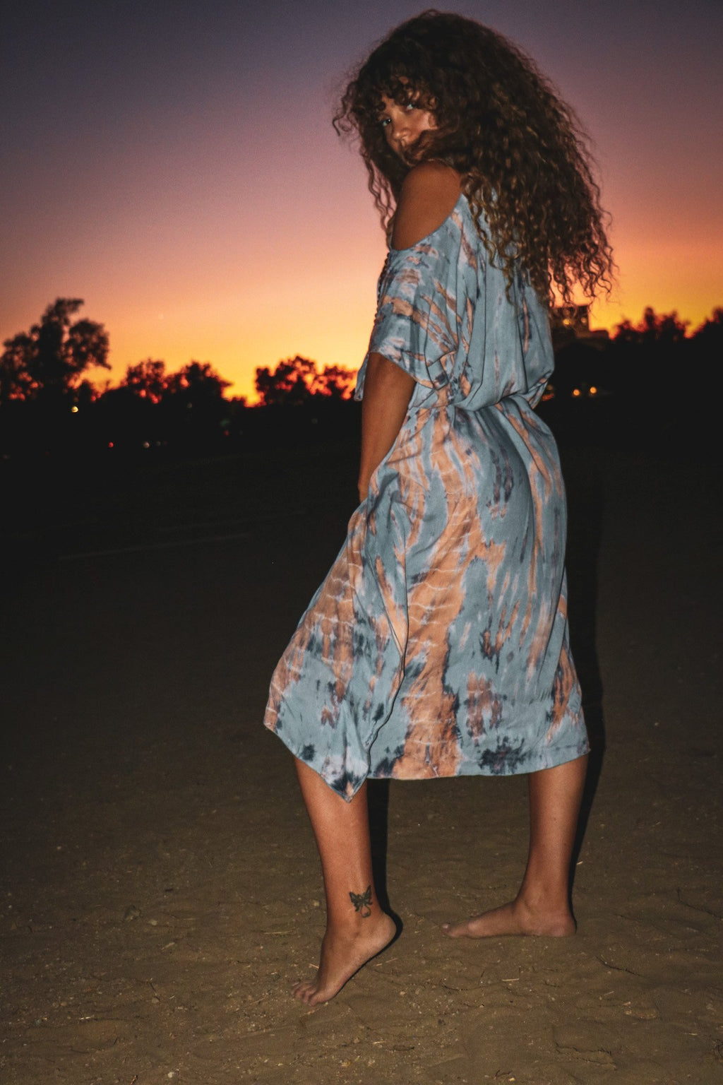 TULUM CAFTAN - COASTAL / ECHO STRIPE - BHAVANI COLLECTIVE