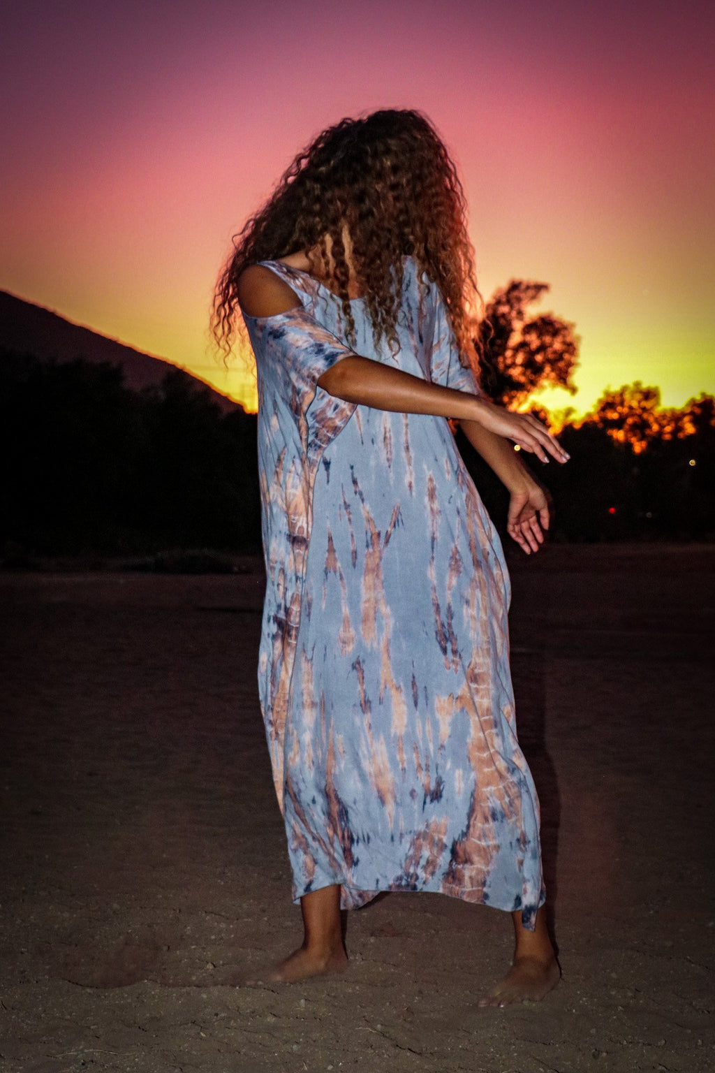 TULUM CAFTAN - COASTAL / ECHO STRIPE - BHAVANI COLLECTIVE
