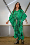VENUS CAFTAN - ELECTRIC DRAGON / BAMBOO STRIPE - BHAVANI COLLECTIVE