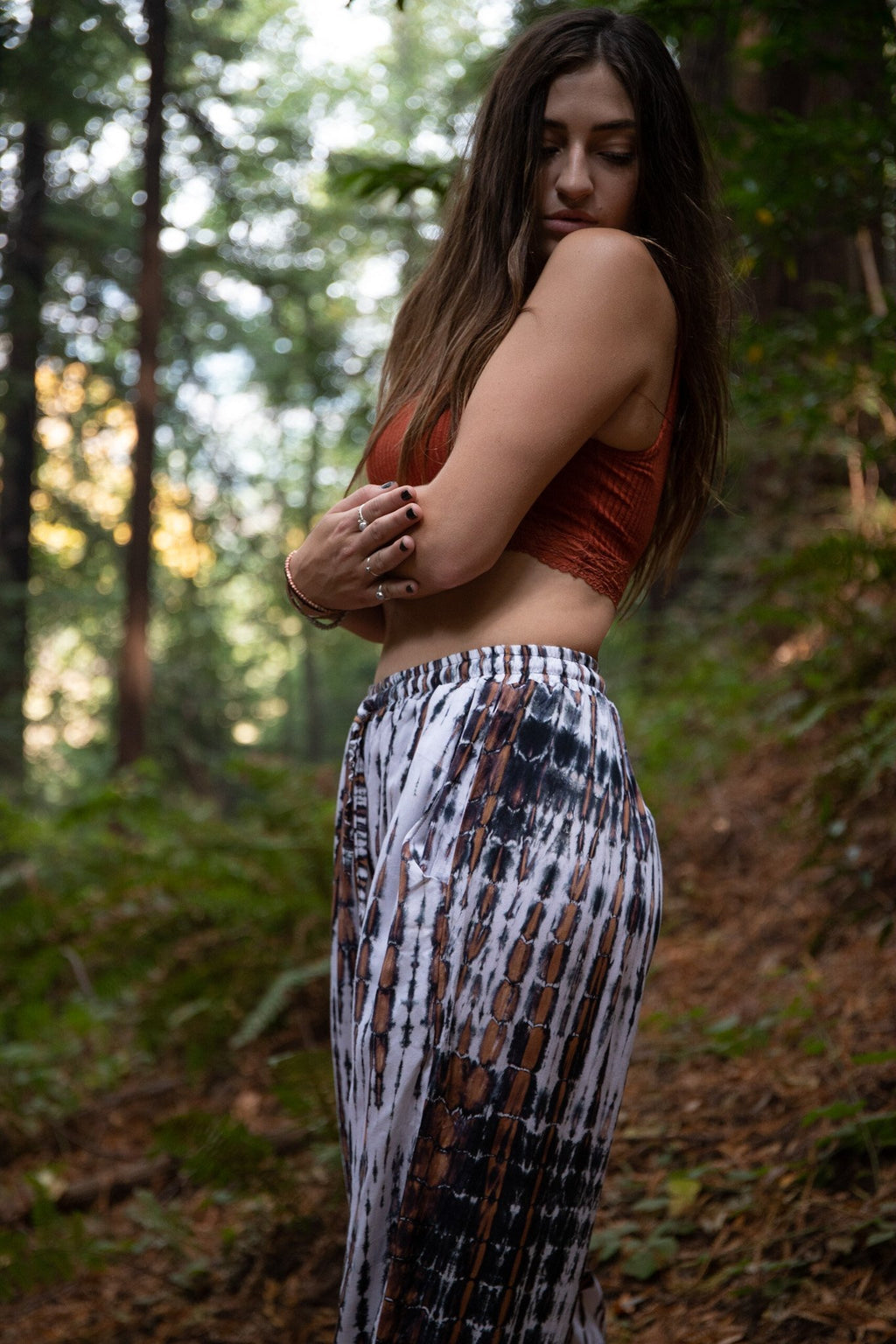 ZEN PANT - WHITE HEAT / BAMBOO STRIPE - BHAVANI COLLECTIVE