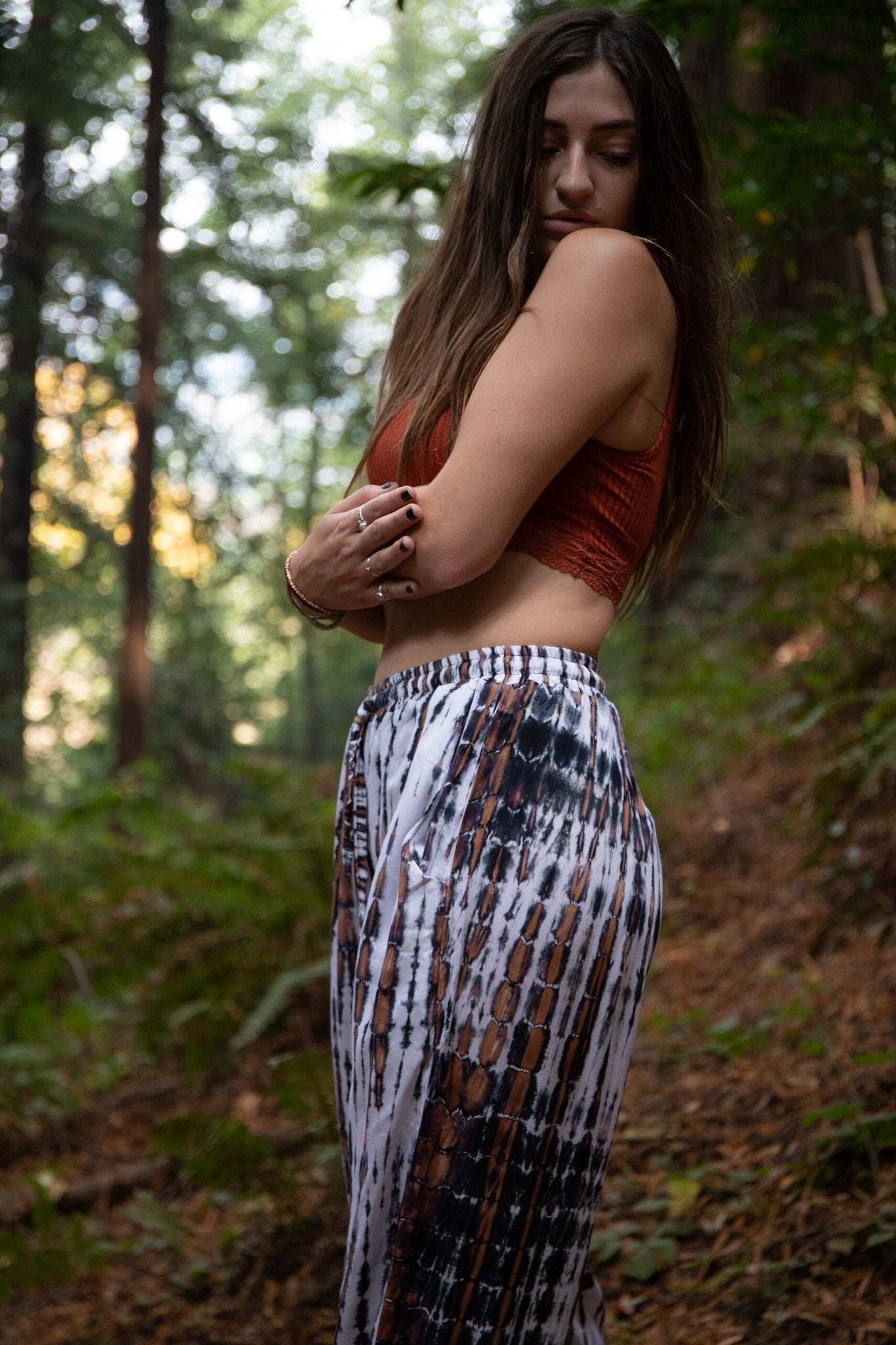 ZEN PANT - WHITE HEAT / BAMBOO STRIPE - BHAVANI COLLECTIVE